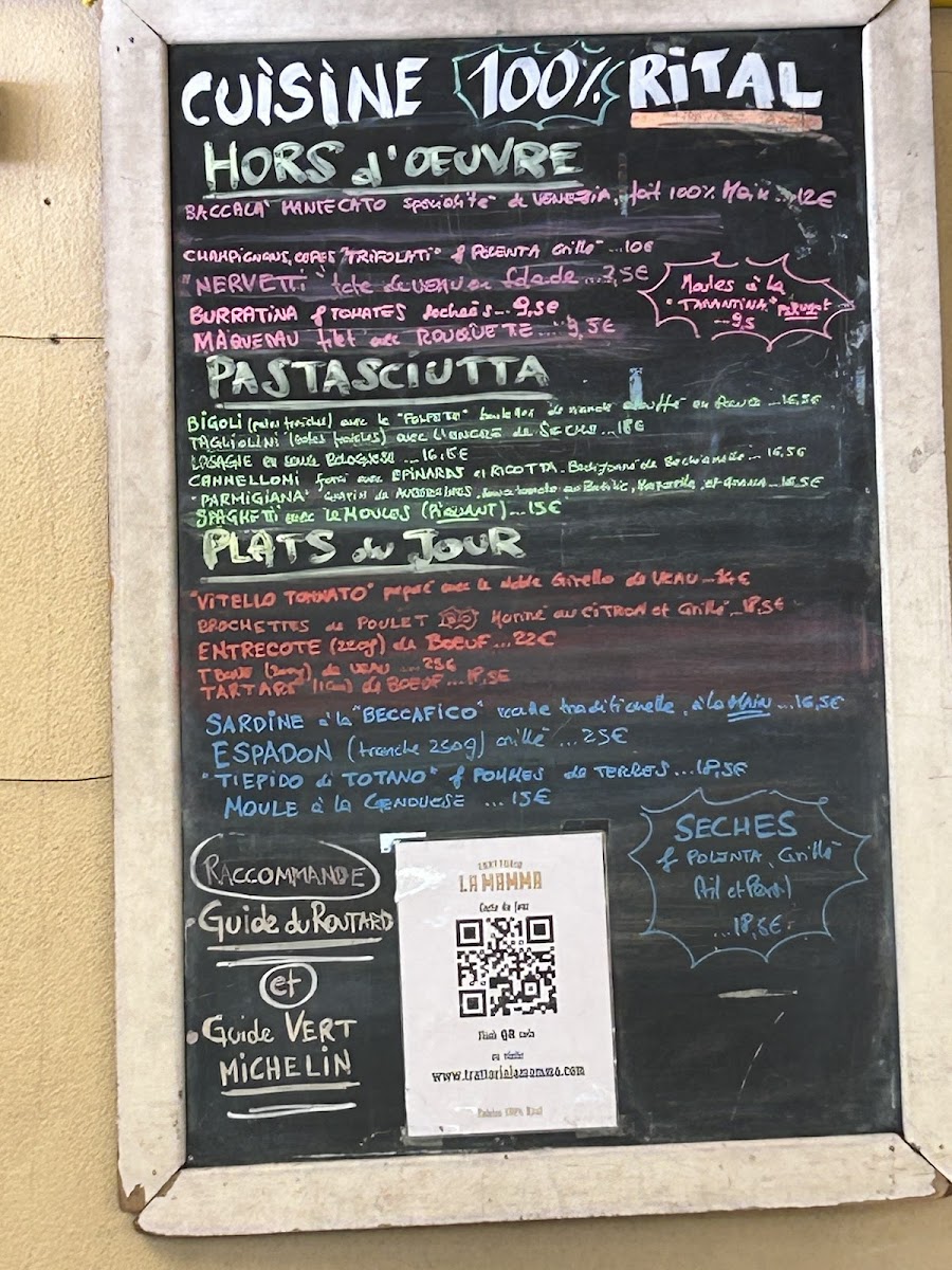 Menu Trattoria La Mamma-3