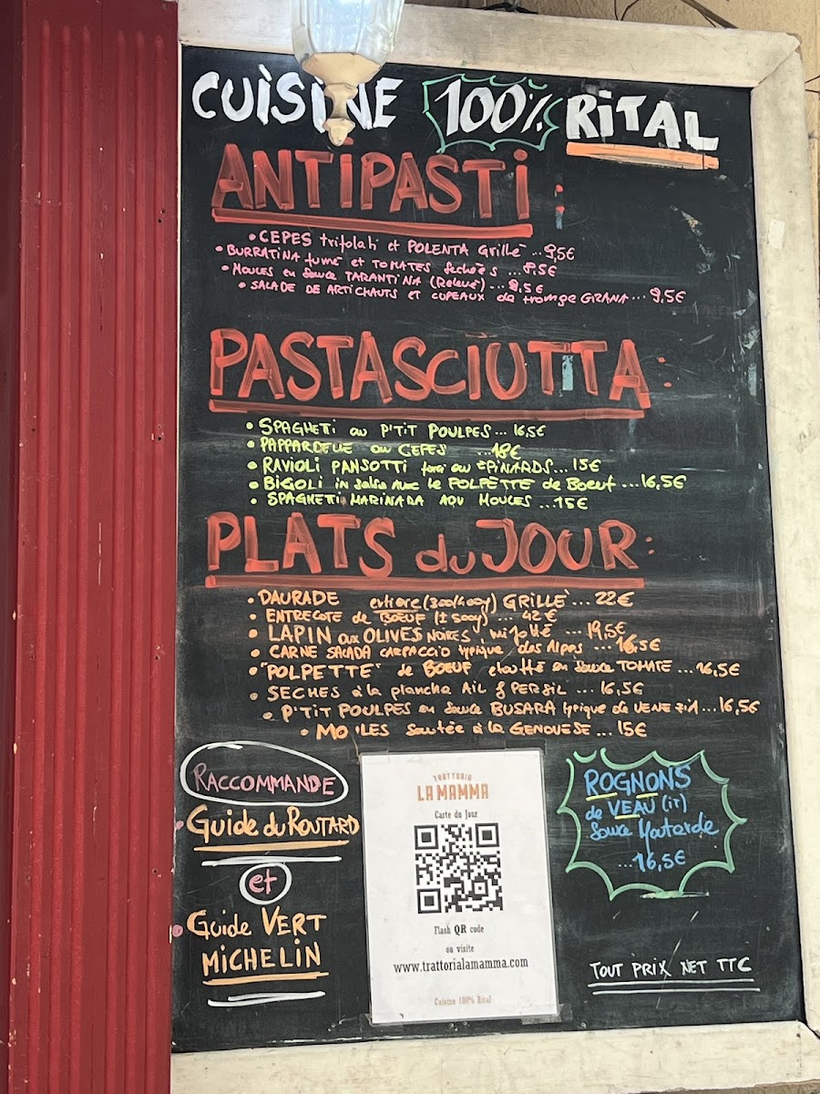 Menu Trattoria La Mamma-5