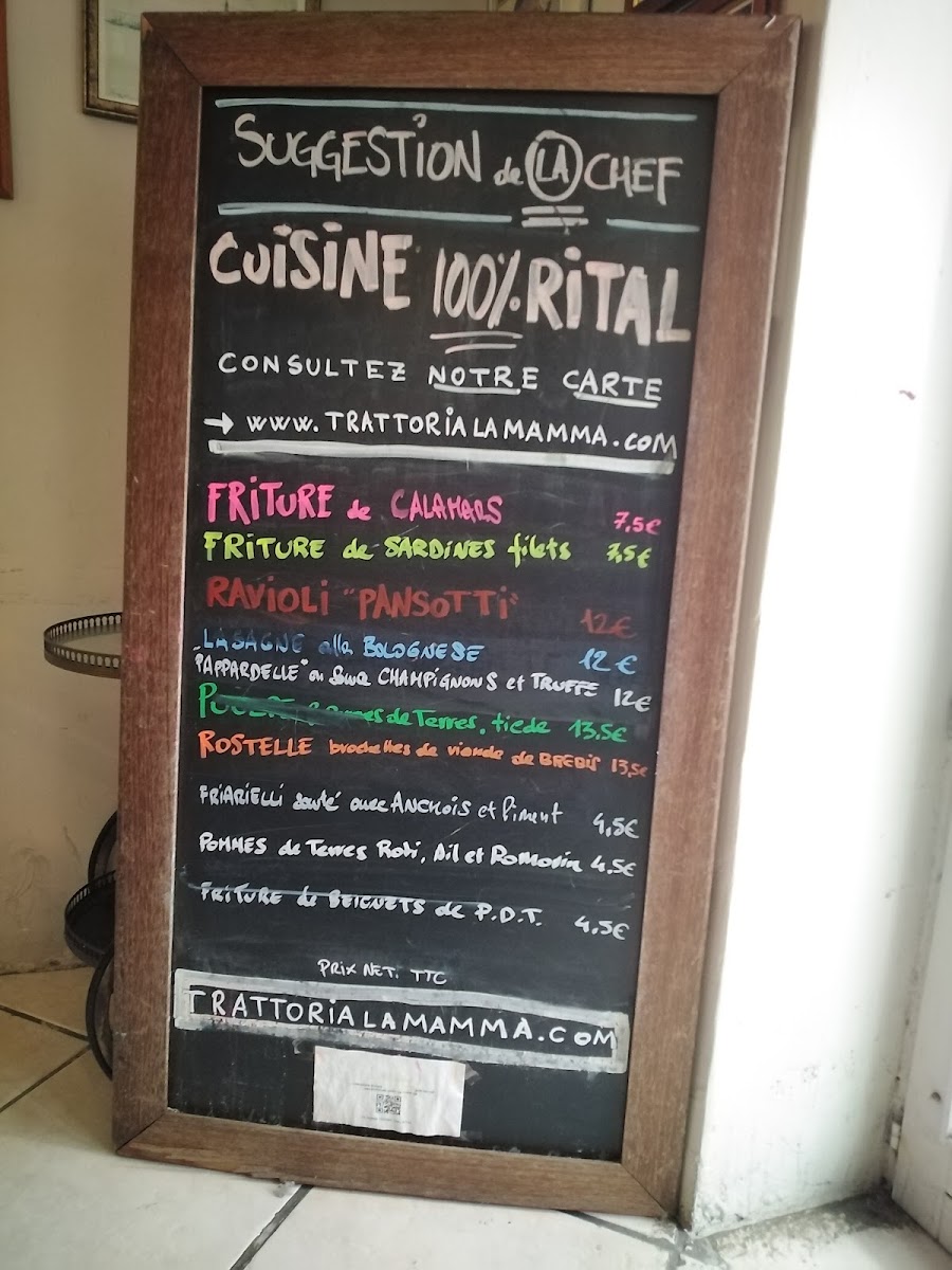 Menu Trattoria La Mamma-8